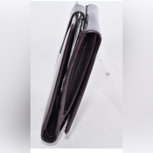 GUCCI Interlocking Bi-Fold Wallet Leather Enamel Purple Used Authentic GUC - Picture 4 of 13